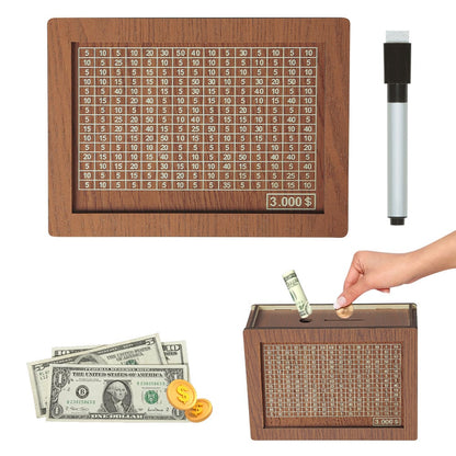🔥 LAST DAY 49% OFF-Cash Vault Wooden Savings Box