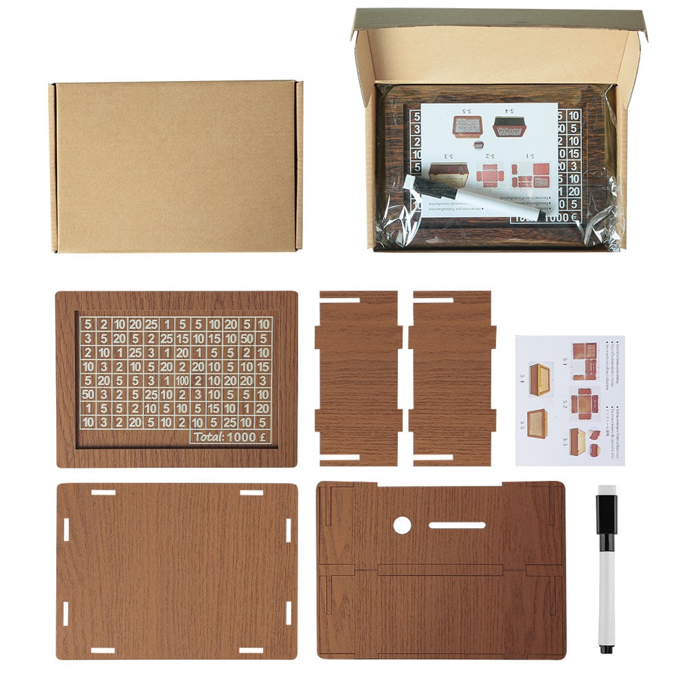 🔥 LAST DAY 49% OFF-Cash Vault Wooden Savings Box