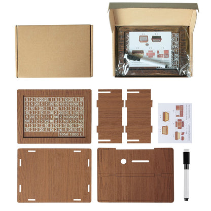 🔥 LAST DAY 49% OFF-Cash Vault Wooden Savings Box